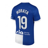 Billiga Atletico Madrid Alvaro Morata #19 Borta fotbollskläder 2023-24 Kortärmad